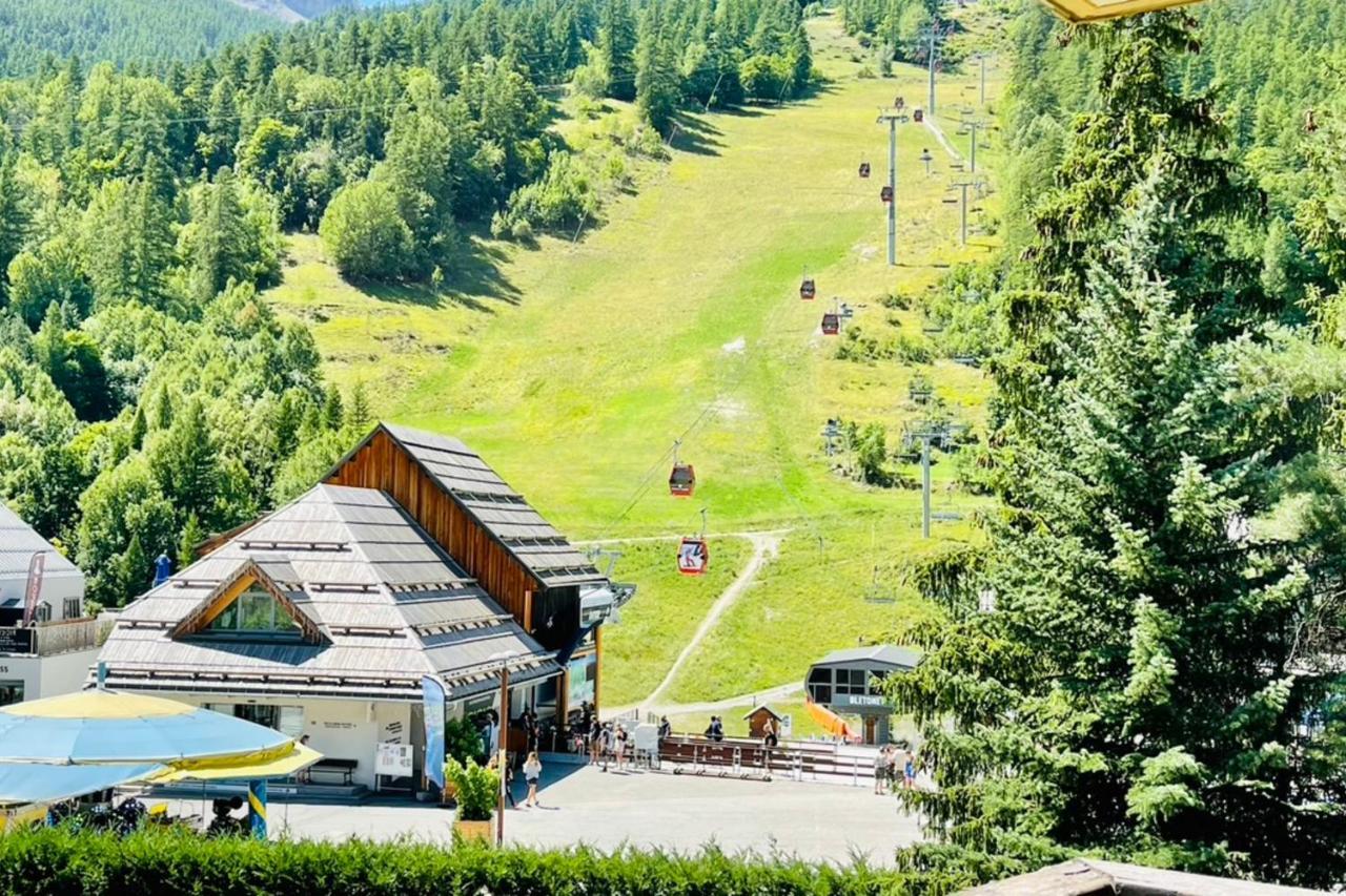 Serre-Chevalierstudio Terrace Next To Ski Slopes サン・シャフレ エクステリア 写真