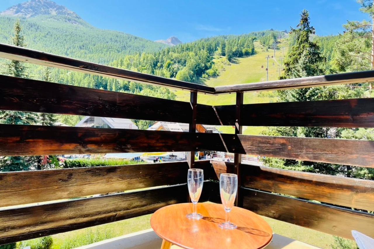 Serre-Chevalierstudio Terrace Next To Ski Slopes サン・シャフレ エクステリア 写真