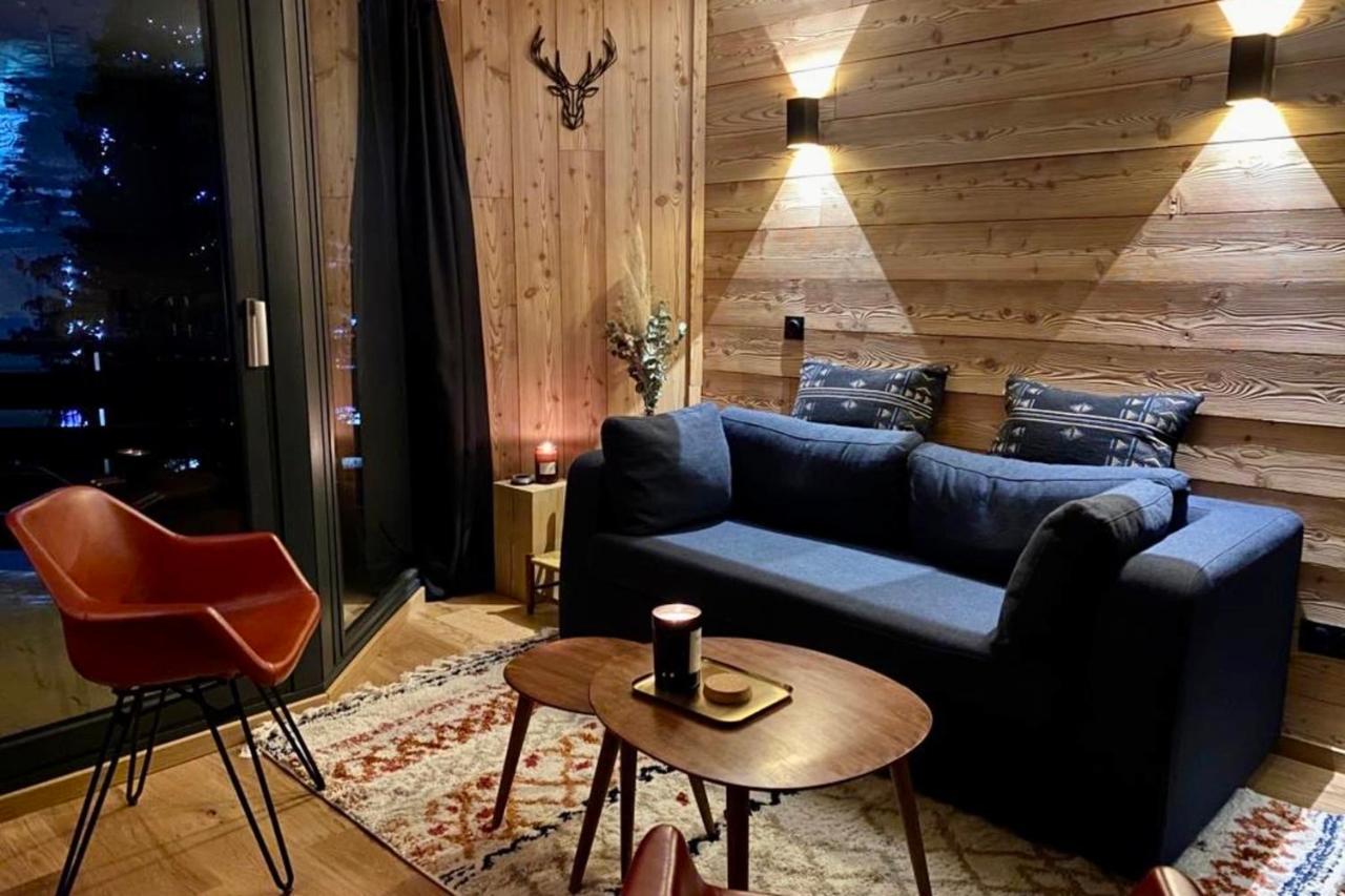 Serre-Chevalierstudio Terrace Next To Ski Slopes サン・シャフレ エクステリア 写真